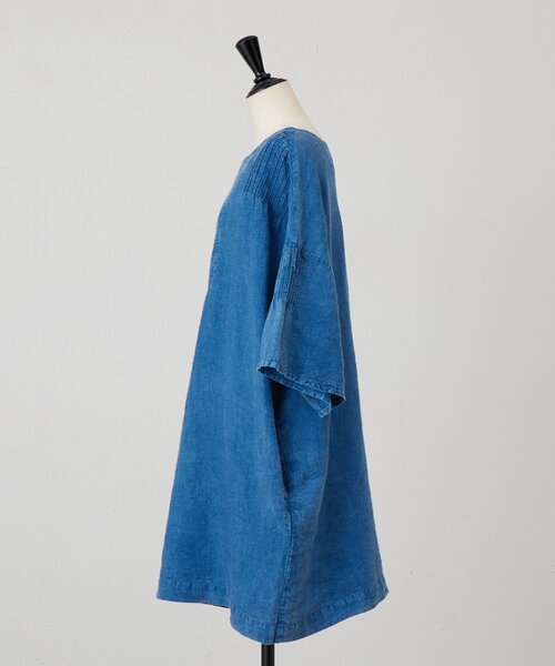 LIVETART（リヴェタート）の「ウォッシュドリネンワンピース（ワンピース・レディース・インディゴブルー・FREE）」の16枚目の写真