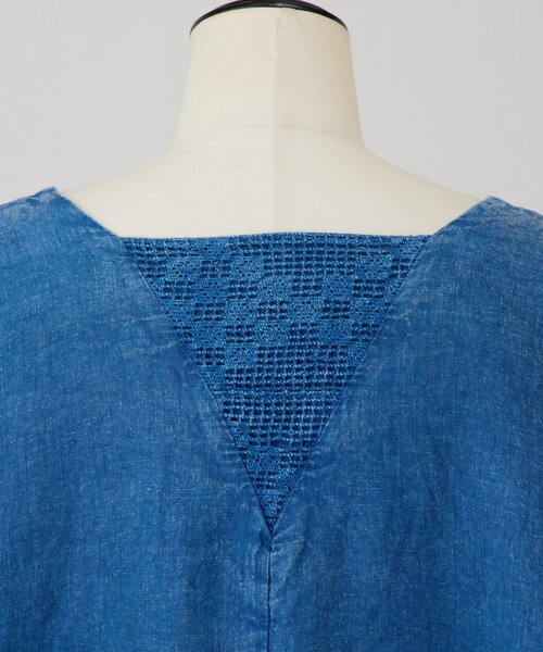 LIVETART（リヴェタート）の「ウォッシュドリネンワンピース（ワンピース・レディース・インディゴブルー・FREE）」の18枚目の写真