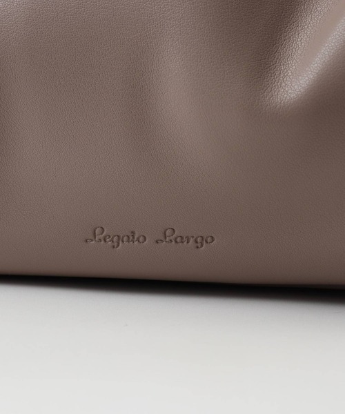Legato Largo(レガートラルゴ)の「Legato Largo 肩楽PU ミニショルダー(ショルダーバッグ・レディース・ブラック/ブルー・FREE)」の4枚目の写真