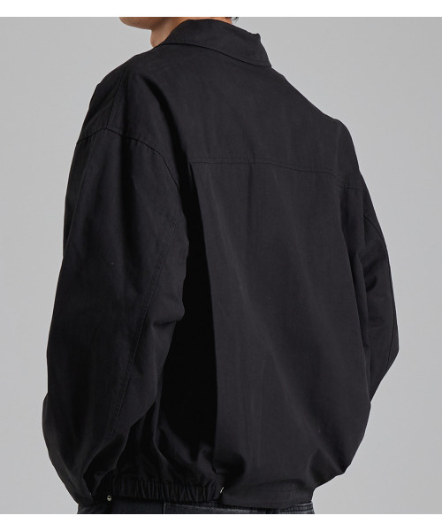 BUTTON SEOUL（ボタンソウル）の「ミニマル切り替えラインカラージップアップ（ブラック）（ブルゾン・メンズ・その他・M/L/XL）」の7枚目の写真