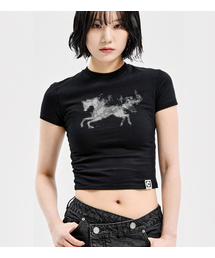W ASCII CODE TEE BLACK