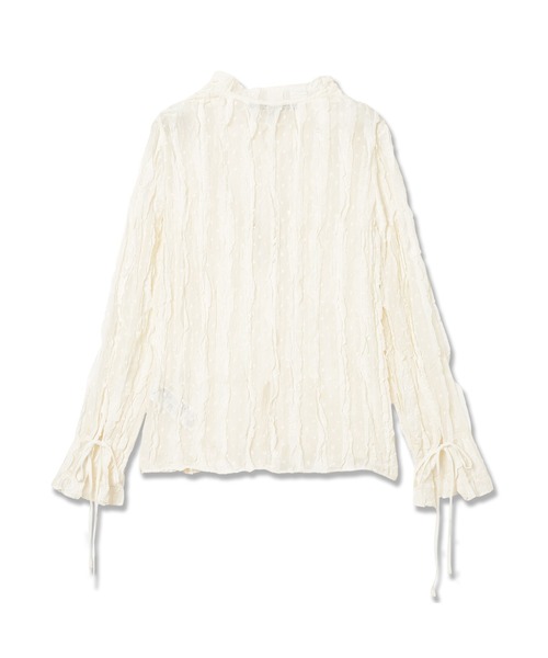 Guess(ゲス)の「LADIES' Woven L/Slv Blouse シャツ ブラウス(シャツ/ブラウス・レディース・ブラック/アイボリー・X-SMALL/MEDIUM/SMALL)」の4枚目の写真