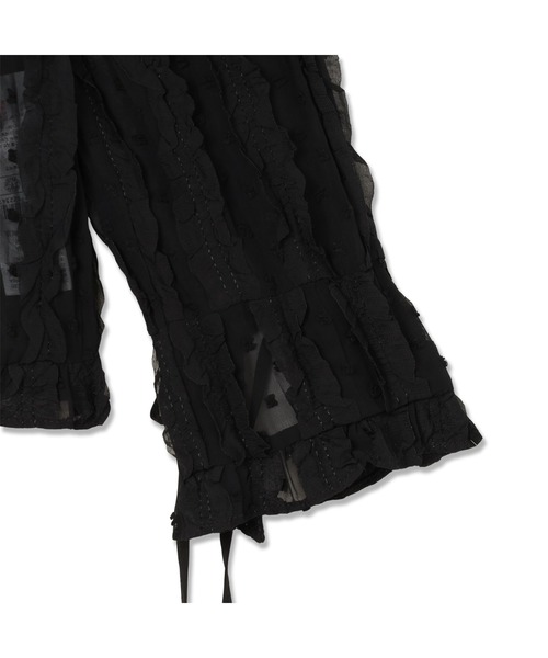 Guess(ゲス)の「LADIES' Woven L/Slv Blouse シャツ ブラウス(シャツ/ブラウス・レディース・ブラック/アイボリー・X-SMALL/MEDIUM/SMALL)」の6枚目の写真
