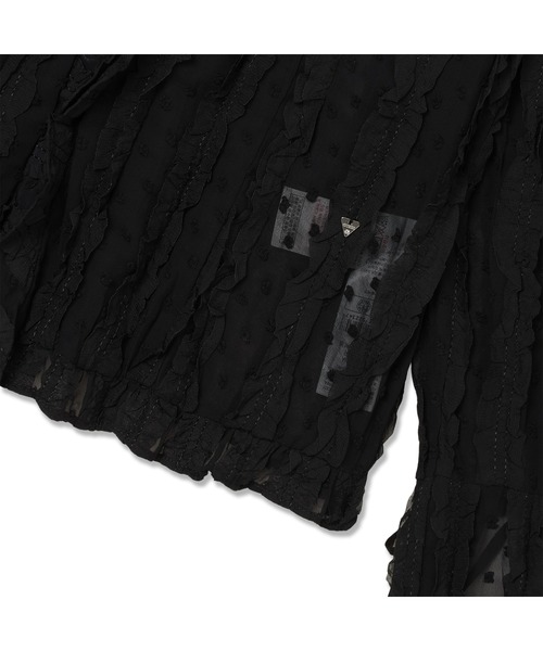 Guess(ゲス)の「LADIES' Woven L/Slv Blouse シャツ ブラウス(シャツ/ブラウス・レディース・ブラック/アイボリー・X-SMALL/MEDIUM/SMALL)」の7枚目の写真