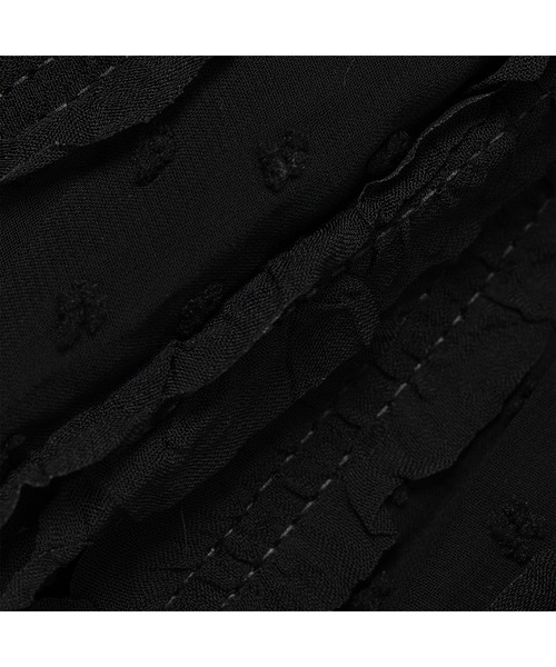 Guess(ゲス)の「LADIES' Woven L/Slv Blouse シャツ ブラウス(シャツ/ブラウス・レディース・ブラック/アイボリー・X-SMALL/MEDIUM/SMALL)」の9枚目の写真