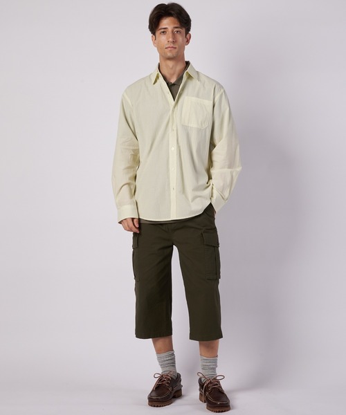 Eddie Bauer（エディーバウアー）の「ティンバーエッジ リップストップ クロップドパンツ（その他パンツ・メンズ・グレイッシュベージュ/ダークカーキ/ブラック・M/L/XL/XXL/S）」の6枚目の写真