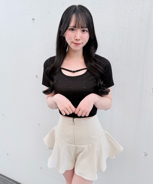 NOMAE（ノーマエ）の「ストーンドットBACKリボントップス（Tシャツ/カットソー・レディース・ブラック/ブラック系その他/ホワイト/ベージュ系その他・FREE）」の20枚目の写真