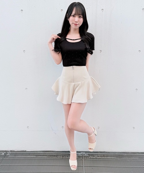 NOMAE（ノーマエ）の「ストーンドットBACKリボントップス（Tシャツ/カットソー・レディース・ブラック/ブラック系その他/ホワイト/ベージュ系その他・FREE）」の22枚目の写真