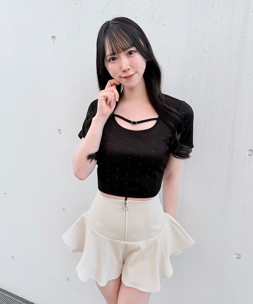 NOMAE（ノーマエ）の「ストーンドットBACKリボントップス（Tシャツ/カットソー・レディース・ブラック/ブラック系その他/ホワイト/ベージュ系その他・FREE）」の19枚目の写真