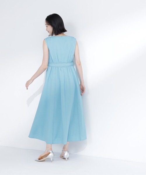 NATURAL BEAUTY BASIC(ナチュラルビューティーベーシック)の「ベルテッドステッチワンピース(ワンピース・レディース・ホワイト系その他/グリーン系その他/ネイビー系・P/S/MEDIUM/SMALL)」の16枚目の写真