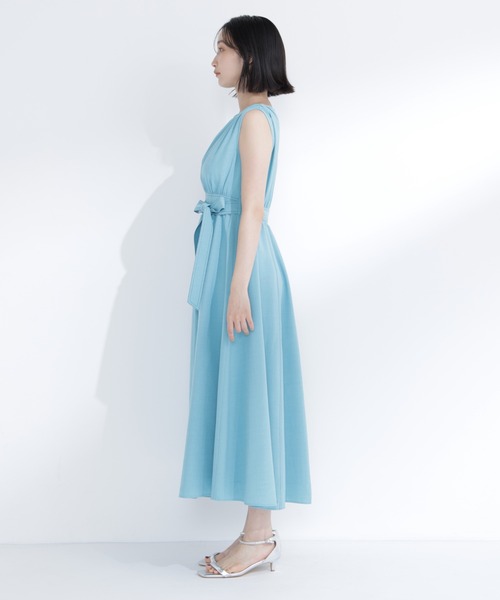 NATURAL BEAUTY BASIC(ナチュラルビューティーベーシック)の「ベルテッドステッチワンピース(ワンピース・レディース・ホワイト系その他/グリーン系その他/ネイビー系・P/S/MEDIUM/SMALL)」の18枚目の写真
