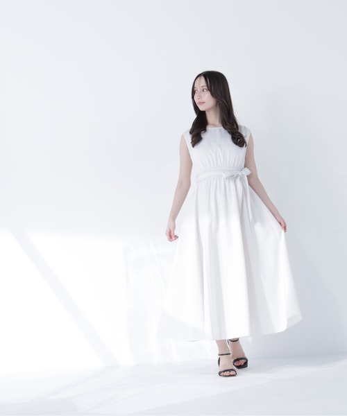 NATURAL BEAUTY BASIC(ナチュラルビューティーベーシック)の「ベルテッドステッチワンピース(ワンピース・レディース・ホワイト系その他/グリーン系その他/ネイビー系・P/S/MEDIUM/SMALL)」の10枚目の写真