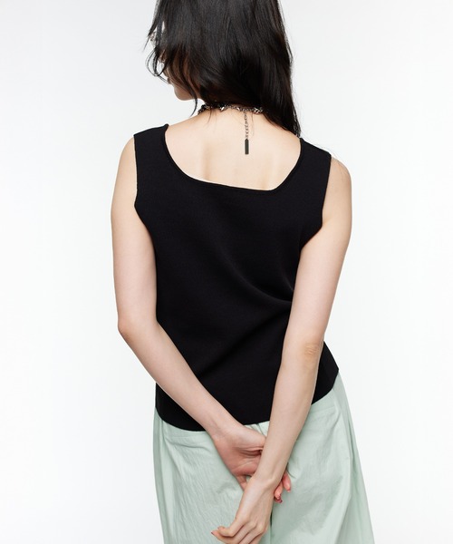 Narcissus(ナルシス)の「【Narcissus】スクエアタンク(タンクトップ・レディース・ブルー/ブラック・FREE)」の7枚目の写真
