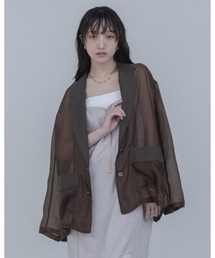 ベストレイヤード ミリタリーコート（その他アウター）｜Eimee Law