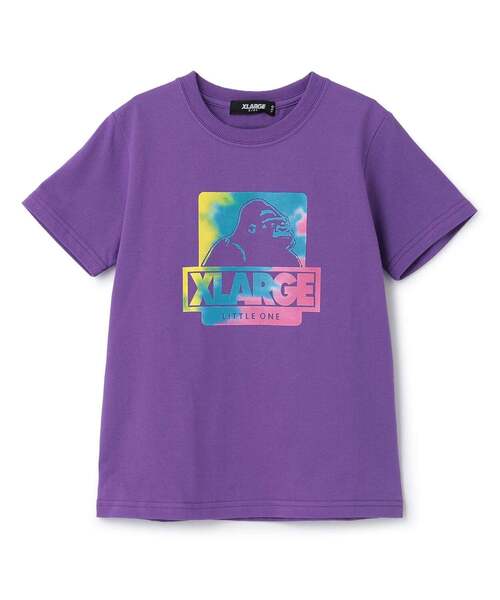 XLARGE KIDS(エクストララージキッズ)の「【人気商品再入荷】【直営店で取り扱い無し】タイダイボックスOGゴリラ半袖Tシャツ(Tシャツ/カットソー・キッズ・ホワイト/パープル・140cm/110cm/100cm/130cm/120cm/90cm)」の2枚目の写真