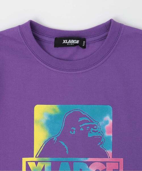 XLARGE KIDS(エクストララージキッズ)の「【人気商品再入荷】【直営店で取り扱い無し】タイダイボックスOGゴリラ半袖Tシャツ(Tシャツ/カットソー・キッズ・ホワイト/パープル・140cm/110cm/100cm/130cm/120cm/90cm)」の4枚目の写真