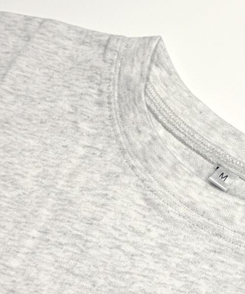 coca(coca)(コカ)の「ロールアップロゴプリントビッグTシャツ(Tシャツ/カットソー・レディース・グレー/ネイビー・L/M/S)」の10枚目の写真