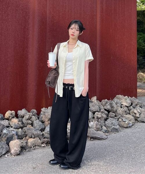 AGOD（エージーオーディー）の「サイドタックカーブドスウェットパンツ[ブラック]（スウェットパンツ・レディース・その他・SMALL/MEDIUM/LARGE/X-LARGE）」の12枚目の写真