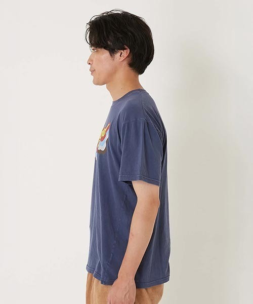 HOLLYWOOD RANCH MARKET(ハリウッドランチマーケット)の「レトロフォント ハリウッド ショートスリーブTシャツ(Tシャツ/カットソー・メンズ・ホワイト/ネイビー・S/M/L)」の6枚目の写真