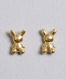gargle（ガーグル）の「gargle ガーグル：STAINLESS ステンレスシリーズ　ミニうさぎ　ラビット　ピアス（ピアス（両耳用））」