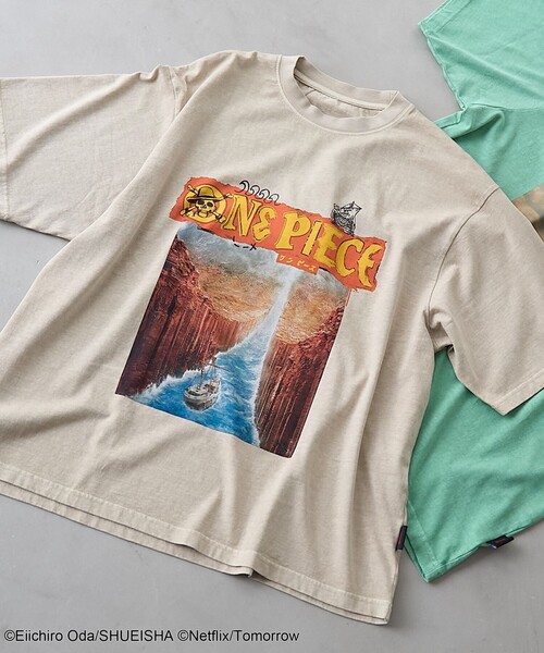 coen(コーエン)の「ONE PIECE(ワンピース)Tシャツ(Tシャツ/カットソー・メンズ・ケリーグリーン/オフホワイト/ブラック/ナチュラル・L/M/XL)」の3枚目の写真