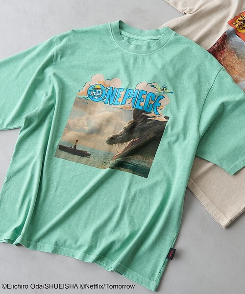 coen(コーエン)の「ONE PIECE(ワンピース)Tシャツ(Tシャツ/カットソー・メンズ・ケリーグリーン/オフホワイト/ブラック/ナチュラル・L/M/XL)」の4枚目の写真
