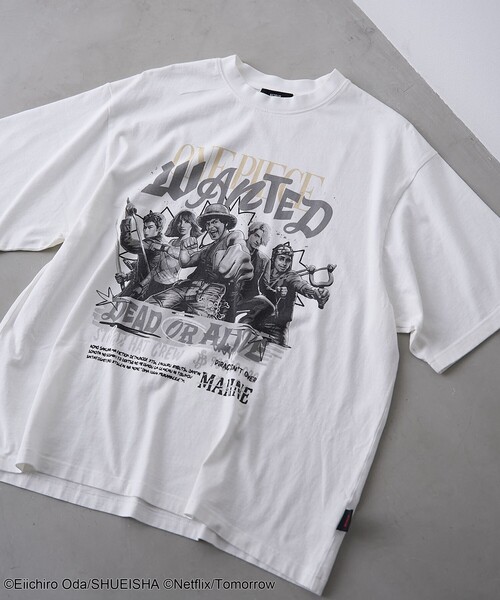 coen(コーエン)の「ONE PIECE(ワンピース)Tシャツ(Tシャツ/カットソー・メンズ・ケリーグリーン/オフホワイト/ブラック/ナチュラル・L/M/XL)」の1枚目の写真