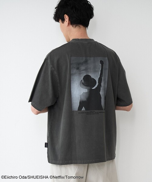 coen(コーエン)の「ONE PIECE(ワンピース)Tシャツ(Tシャツ/カットソー・メンズ・ケリーグリーン/オフホワイト/ブラック/ナチュラル・L/M/XL)」の2枚目の写真