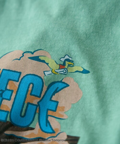 coen(コーエン)の「ONE PIECE(ワンピース)Tシャツ(Tシャツ/カットソー・メンズ・ケリーグリーン/オフホワイト/ブラック/ナチュラル・L/M/XL)」の9枚目の写真