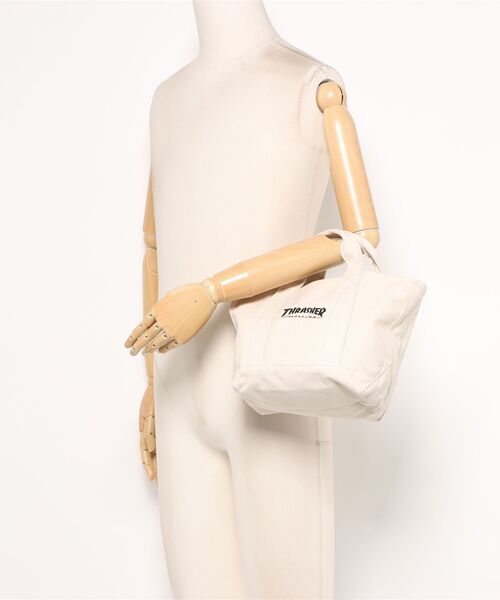THRASHER(スラッシャー)の「THRASHER LUNCH TOTE BAG(ST)(トートバッグ・メンズ・ホワイト系その他/ホワイト系その他2・FREE)」の6枚目の写真
