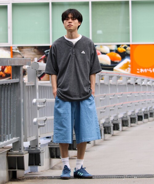 GEVACO(ゲバコ)の「【GEVACO/ゲバコ】パイルヘンリーネックTシャツ(Tシャツ/カットソー・メンズ・チャコールグレー/ネイビー/オリーブ・M/L)」の16枚目の写真