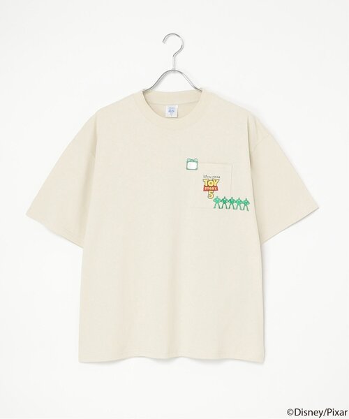 VENCEEXCHANGE(ヴァンスエクスチェンジ)の「TOY STORY 5/トイ・ストーリー5 マタギ刺繍ポケットTシャツ(Tシャツ/カットソー・メンズ・ブラック/アイボリー・M/L)」の20枚目の写真