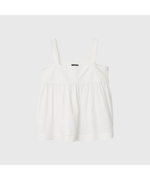 LOOKAST(ルックキャスト)の「ジョイコットンレーススリーブレスブラウス_ホワイト / JOY COTTON LACE SLEEVELESS BLOUSE_WHITE(シャツ/ブラウス・レディース・ホワイト・SMALL/MEDIUM)」の1枚目の写真