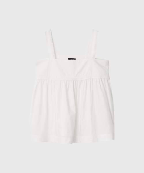 LOOKAST(ルックキャスト)の「ジョイコットンレーススリーブレスブラウス_ホワイト / JOY COTTON LACE SLEEVELESS BLOUSE_WHITE(シャツ/ブラウス・レディース・ホワイト・SMALL/MEDIUM)」の2枚目の写真