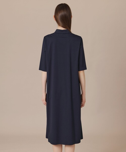 MACKINTOSH LONDON（マッキントッシュ ロンドン）の「【WEB・一部店舗限定】プレーティング天竺ワンピース（ワンピース・レディース・グリーン系その他6/ネイビー・38）」の6枚目の写真