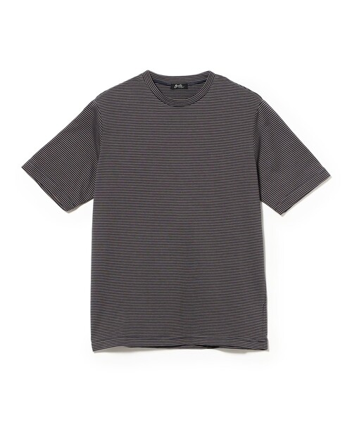 BRILLA per il gusto（ブリッラペルイルグースト）の「コットン ボーダー クルーTシャツ（Tシャツ/カットソー・メンズ・ネイビー/ブラック系その他4・MEDIUM/LARGE/X-LARGE/SMALL）」の2枚目の写真
