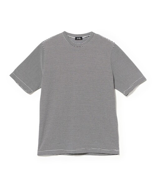 BRILLA per il gusto（ブリッラペルイルグースト）の「コットン ボーダー クルーTシャツ（Tシャツ/カットソー・メンズ・ネイビー/ブラック系その他4・MEDIUM/LARGE/X-LARGE/SMALL）」の8枚目の写真