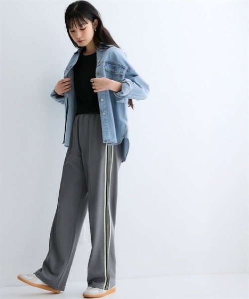 nissen(ニッセン)の「サイドライン多機能ストレートパンツ(接触冷感・UVカット・吸汗速乾・抗菌防臭・毛玉対策)<大きいサイズ有>(その他パンツ・レディース・ネイビー/ブラック/グレー/モカ・LL/3L/M/S/L)」の22枚目の写真