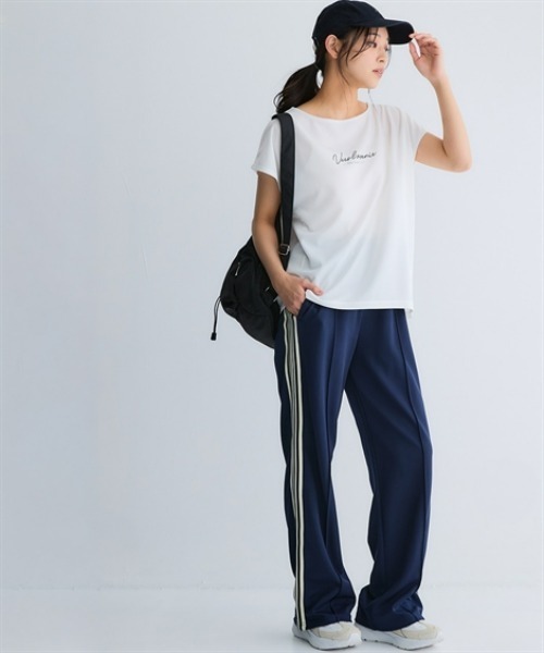 nissen(ニッセン)の「サイドライン多機能ストレートパンツ(接触冷感・UVカット・吸汗速乾・抗菌防臭・毛玉対策)<大きいサイズ有>(その他パンツ・レディース・ネイビー/ブラック/グレー/モカ・LL/3L/M/S/L)」の14枚目の写真