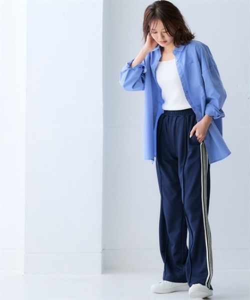 nissen(ニッセン)の「サイドライン多機能ストレートパンツ(接触冷感・UVカット・吸汗速乾・抗菌防臭・毛玉対策)<大きいサイズ有>(その他パンツ・レディース・ネイビー/ブラック/グレー/モカ・LL/3L/M/S/L)」の12枚目の写真