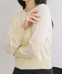 【今着たい、選ばれカーデ】ハートレーススリーブカーディガン
