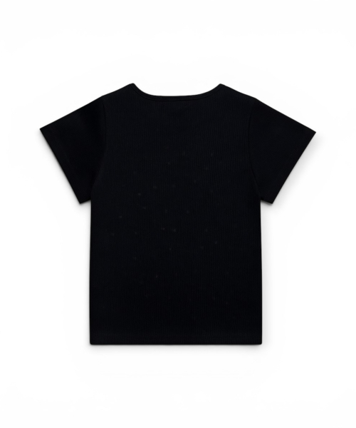 BORN SLIPPY(ボーンスリッピー)の「Galaxy Stud Snap Top (Black)(Tシャツ/カットソー・レディース・その他・FREE)」の2枚目の写真