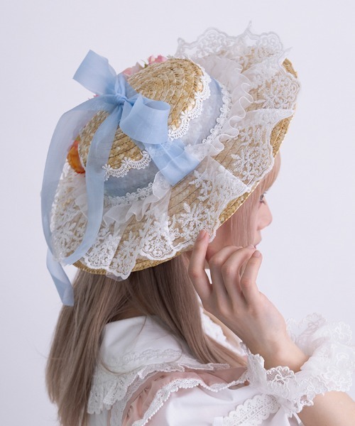Chalmiere（シャルミエール）の「ブルーリボンサマーハット（ハット