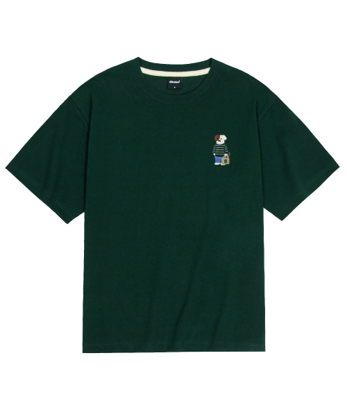 OKSTAR(オクスター)の「クールコットンオーバーサイズミニミカジュアルブロドック刺繍半袖Tシャツ(Tシャツ/カットソー・レディース・クリーム/ブラック/ホワイト/ダークグリーン・MEDIUM/LARGE/SMALL/XX-LARGE/X-LARGE)」の7枚目の写真