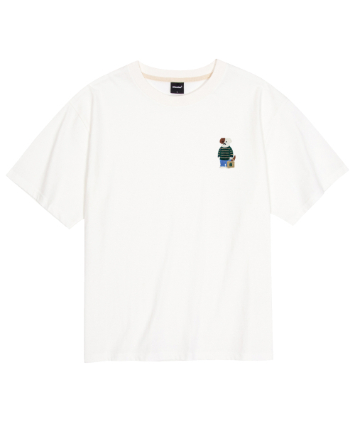 OKSTAR(オクスター)の「クールコットンオーバーサイズミニミカジュアルブロドック刺繍半袖Tシャツ(Tシャツ/カットソー・レディース・クリーム/ブラック/ホワイト/ダークグリーン・MEDIUM/LARGE/SMALL/XX-LARGE/X-LARGE)」の6枚目の写真