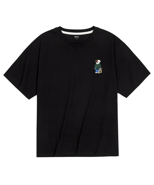 OKSTAR(オクスター)の「クールコットンオーバーサイズミニミカジュアルブロドック刺繍半袖Tシャツ(Tシャツ/カットソー・レディース・クリーム/ブラック/ホワイト/ダークグリーン・MEDIUM/LARGE/SMALL/XX-LARGE/X-LARGE)」の5枚目の写真