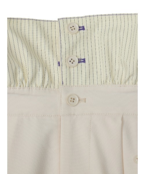 ELCHELE(エルチェレ)の「TURN BACK WAIST PANTS(スラックス・レディース・アイボリー/ブラック・36/38)」の13枚目の写真