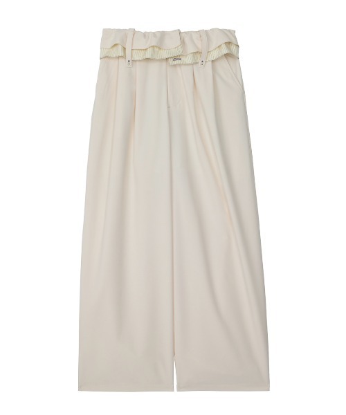 ELCHELE(エルチェレ)の「TURN BACK WAIST PANTS(スラックス・レディース・アイボリー/ブラック・36/38)」の14枚目の写真