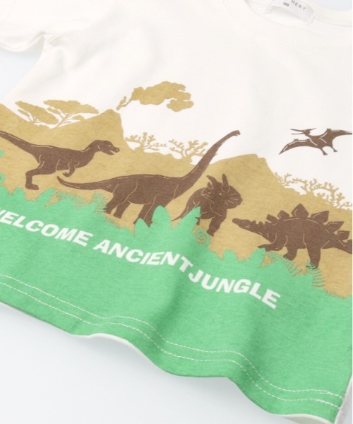 Will Mery(ウイルメリィ)の「【WEB限定】恐竜デザイン半袖Tシャツ(Tシャツ/カットソー・キッズ・ブラック/オフホワイト・120/100/110/90/80/130)」の8枚目の写真