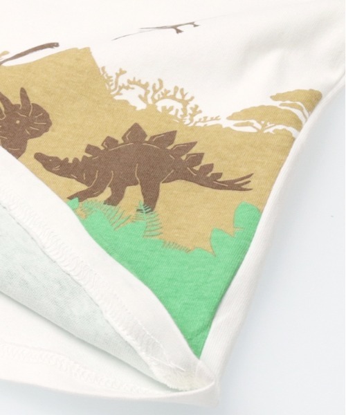 Will Mery(ウイルメリィ)の「【WEB限定】恐竜デザイン半袖Tシャツ(Tシャツ/カットソー・キッズ・ブラック/オフホワイト・120/100/110/90/80/130)」の7枚目の写真